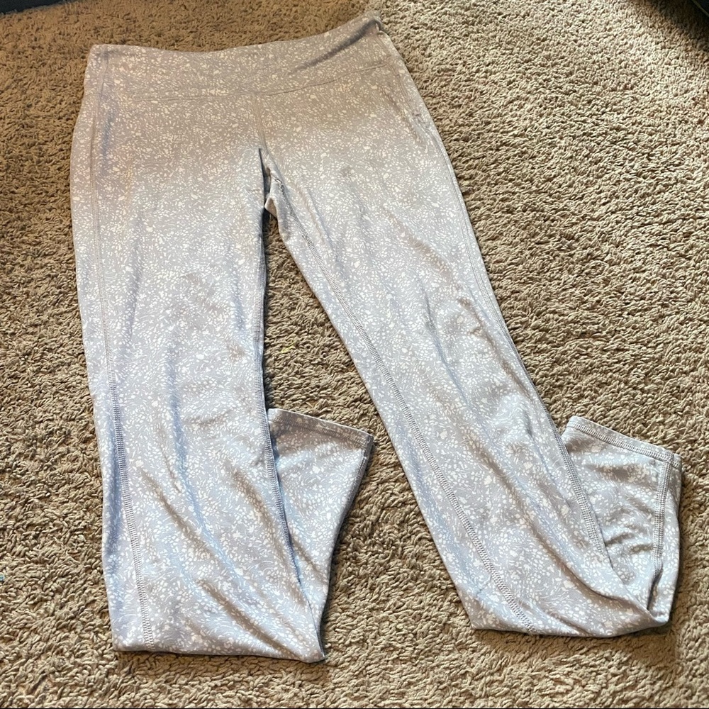 Athleta // Women’s Grey Floral Leggings